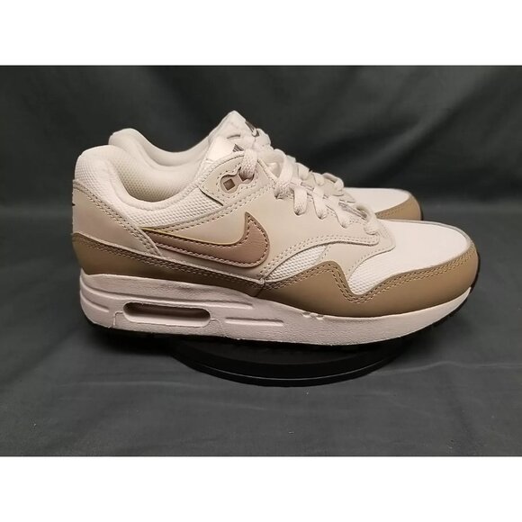Nike Air Max 1 (GS) Sneakers Phantom Khaki Light Brown Boys Size 1Y NEW with BOX - Picture 9 of 12